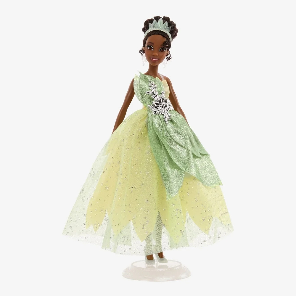 NRFB Mattel, Disney Green/Silver Collector 100 Years of Wonder Tiana Doll, NIB - Picture 4 of 16